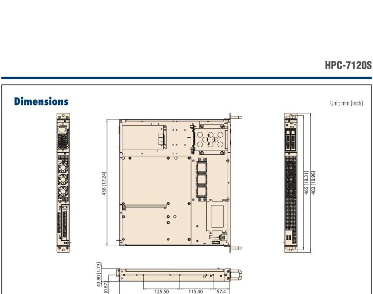 研華HPC-7120S 1U 上架式服務(wù)器短機箱，適用Micro ATX/ATX 服務(wù)器主板，支持1*全高/半長PCIe x16擴展插槽