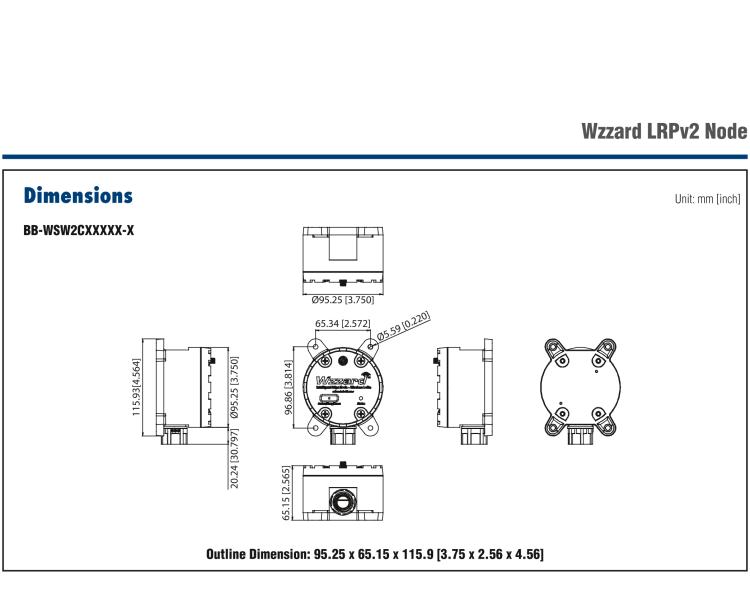 研華BB-WSW2C00015 LoRaWAN節(jié)點(diǎn)，支持RS485，外部天線
