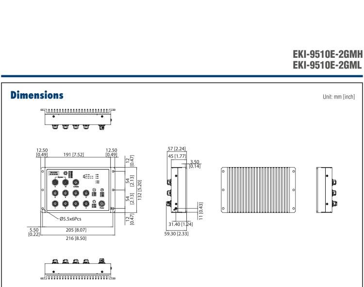 研華EKI-9510E-2GMH 10個百兆M12端口網(wǎng)管型EN50155交換機， 支持72/96/110 VDC供電