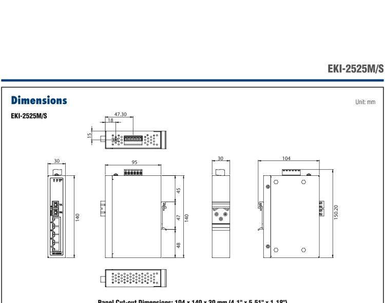 研華EKI-2525S 4電口1單模光纖非網管工業(yè)以太網交換機