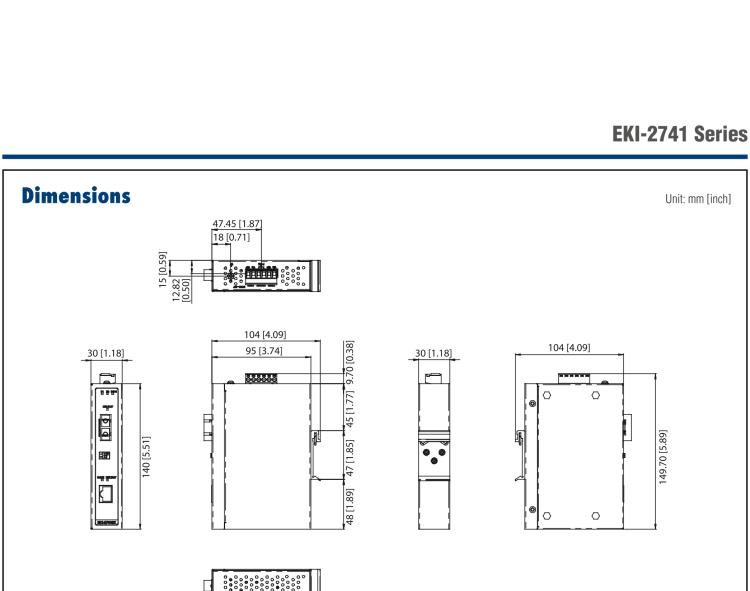 研華EKI-2741LXI 工業(yè)級寬溫型千兆單模光電轉換器