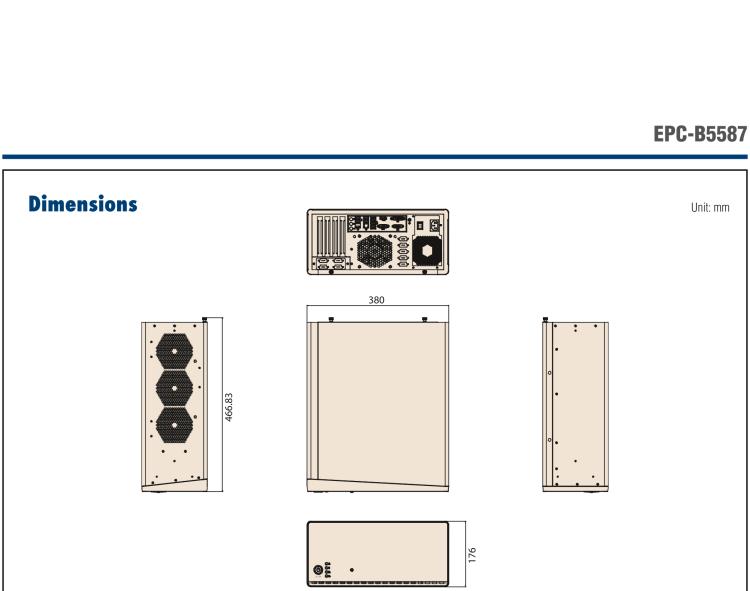 研華EPC-B5587 適配Intel? 第10代 Core i / Xeon W系列處理器，搭載W480E芯片組。標(biāo)準(zhǔn)4U上架，工業(yè)級(jí)品質(zhì)，穩(wěn)定可靠。廣泛適用于高端AI服務(wù)器等應(yīng)用。