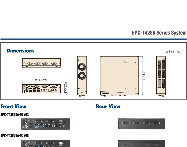 研華EPC-T4286 適配Intel? 第8/9代 Core? i 系列處理器，搭載H310芯片組。1U超薄高度，性能強(qiáng)勁。