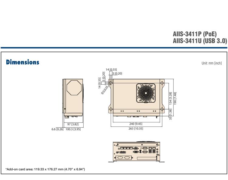 研華AIIS-3411 緊湊型視覺(jué)系統(tǒng)，支持Intel? 第10代 Core i CPU, 4路攝像頭支持 GigE PoE或 USB 3.0接口, PCIe擴(kuò)展槽, 支持4路光源和隔離DIO