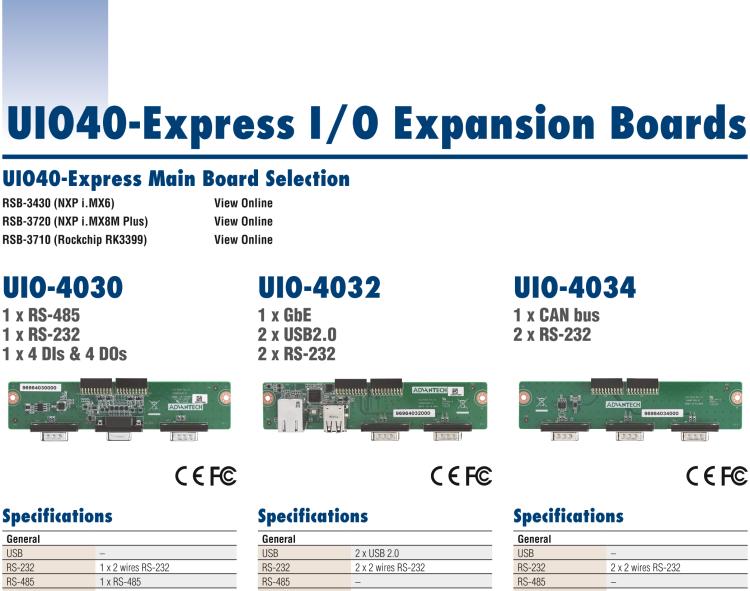 研華UIO-4036 UIO40-Express I/O 擴展卡，支持 4 port GbE Ethernet Hub