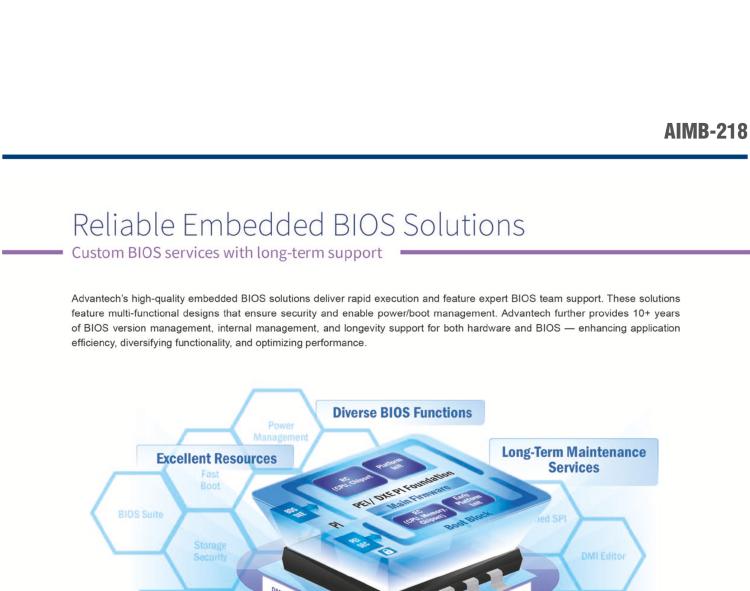 研華AIMB-218 板載Intel? 第8代 奔騰/賽揚(yáng)/凌動系列處理器。支持獨(dú)立三顯，超薄緊湊，無風(fēng)扇設(shè)計(jì)，支持寬溫。