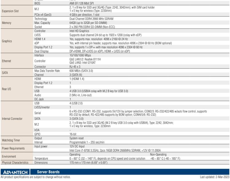 研華AIMB-286 Intel? 第8/9代 Core? i 系列處理器，搭載Intel H310芯片組。超薄設(shè)計，結(jié)構(gòu)緊湊。