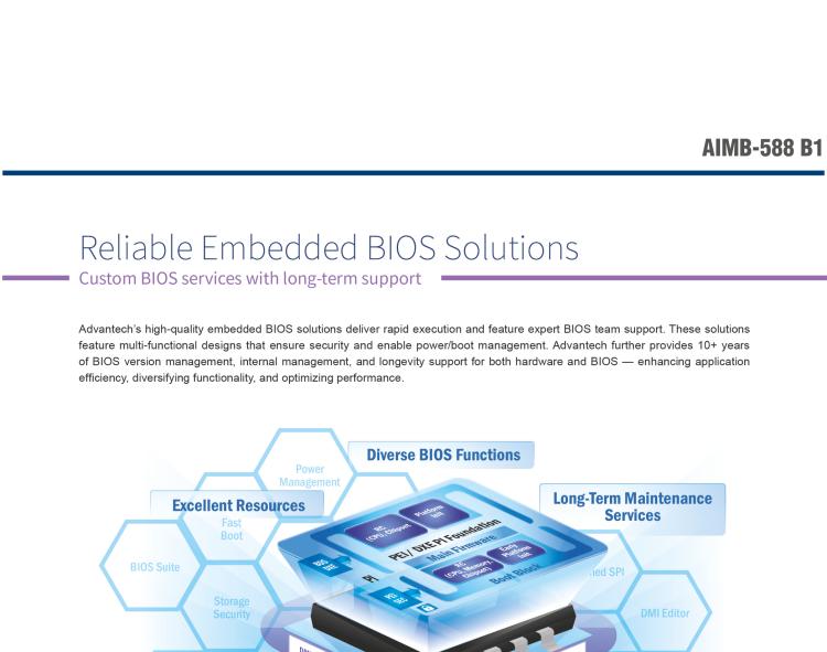 研華AIMB-588B1 適配Intel 第12/13代 Core i/奔騰系列處理器，搭載Q670E/R680E/H610E芯片組。性能可達(dá)服務(wù)器級(jí)別，獨(dú)立四顯，具備專業(yè)的圖像處理能力，是理想的行業(yè)解決方案。