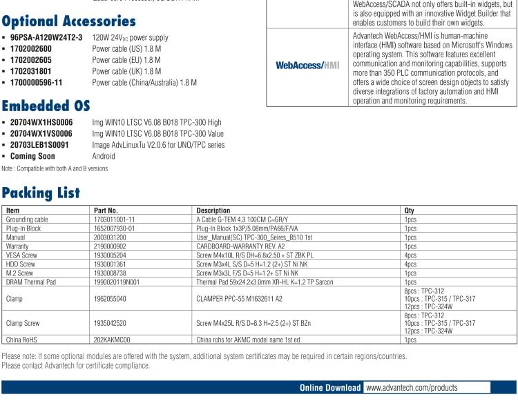 研華TPC-315 15英寸XGA TFT LED LCD觸摸屏電腦，搭載第八代Intel?Core? i3/ i5/ i7處理器，內(nèi)置8G DDR4 RAM