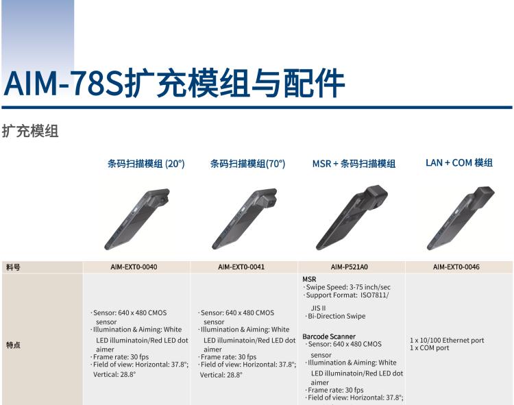 研華AIM-78S 10.1" 工業(yè)移動(dòng)手持平板電腦，搭載高通? 驍龍? 660 處理器, 安卓10操作系統(tǒng)