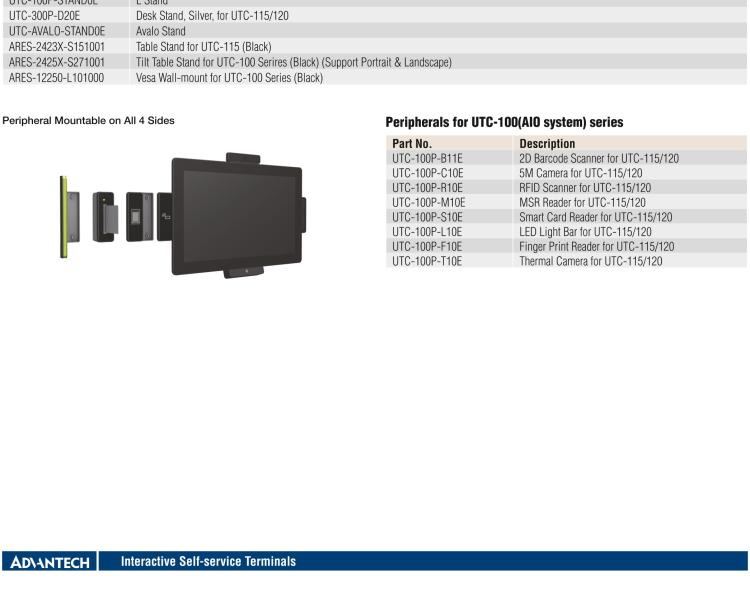 研華UTC-120G 21.5" 多功能觸控一體機(jī)，內(nèi)置 Pentium? N4200