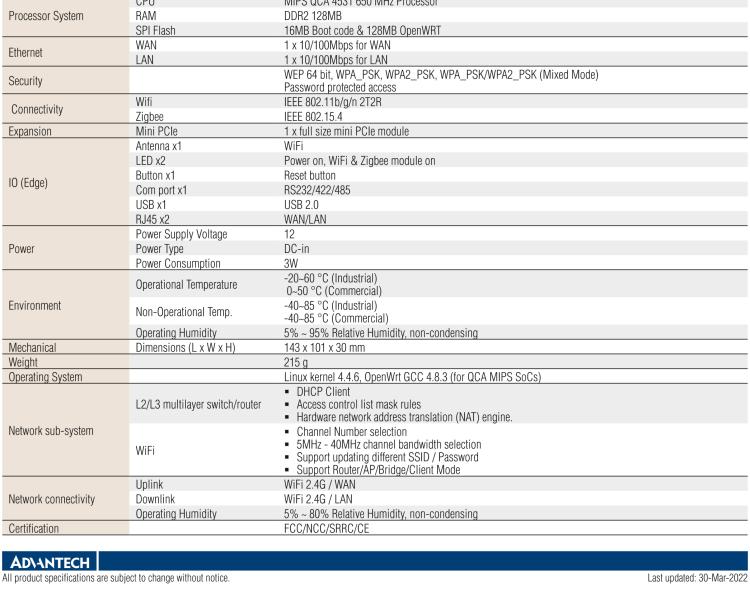 研華WISE-3240 研華EPD電子紙專用工業(yè)網(wǎng)關(guān)，以太網(wǎng)、 WIFI（AP）、Zigbee，專為智能城市、工業(yè)4.1應(yīng)用而設(shè)計。