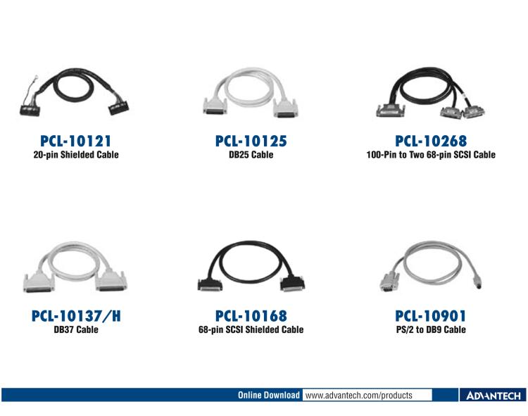 研華PCL-10251 100針到2根50針SCSI電纜， 1米